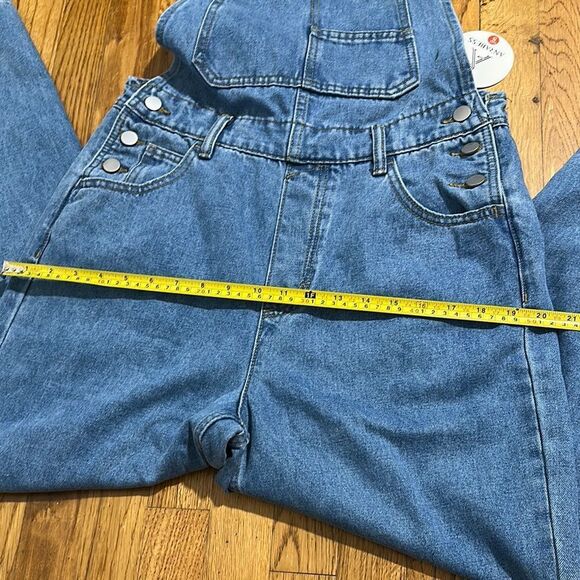 ANRABESS Blue Denim Overalls women’s sz small NEW with TAG soft denim - Picture 14 of 14